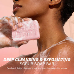 ulluxe peach bar applied to bikini area reducing bumps and ingrown hairs