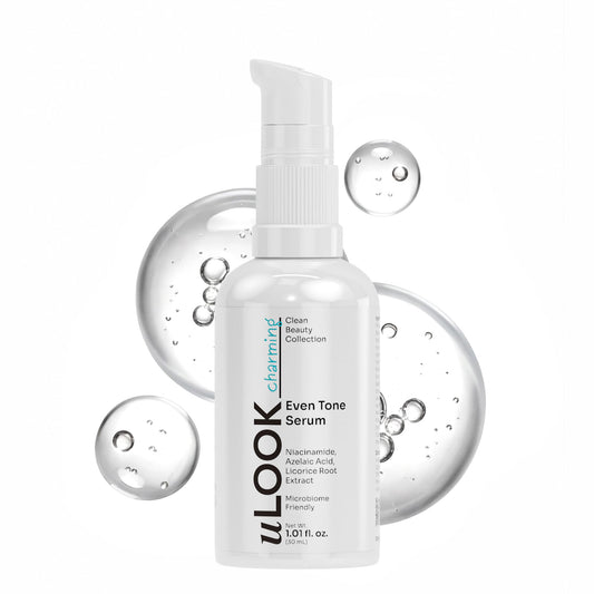 uLOOK front bottle showing clean design and compact 30 mL size