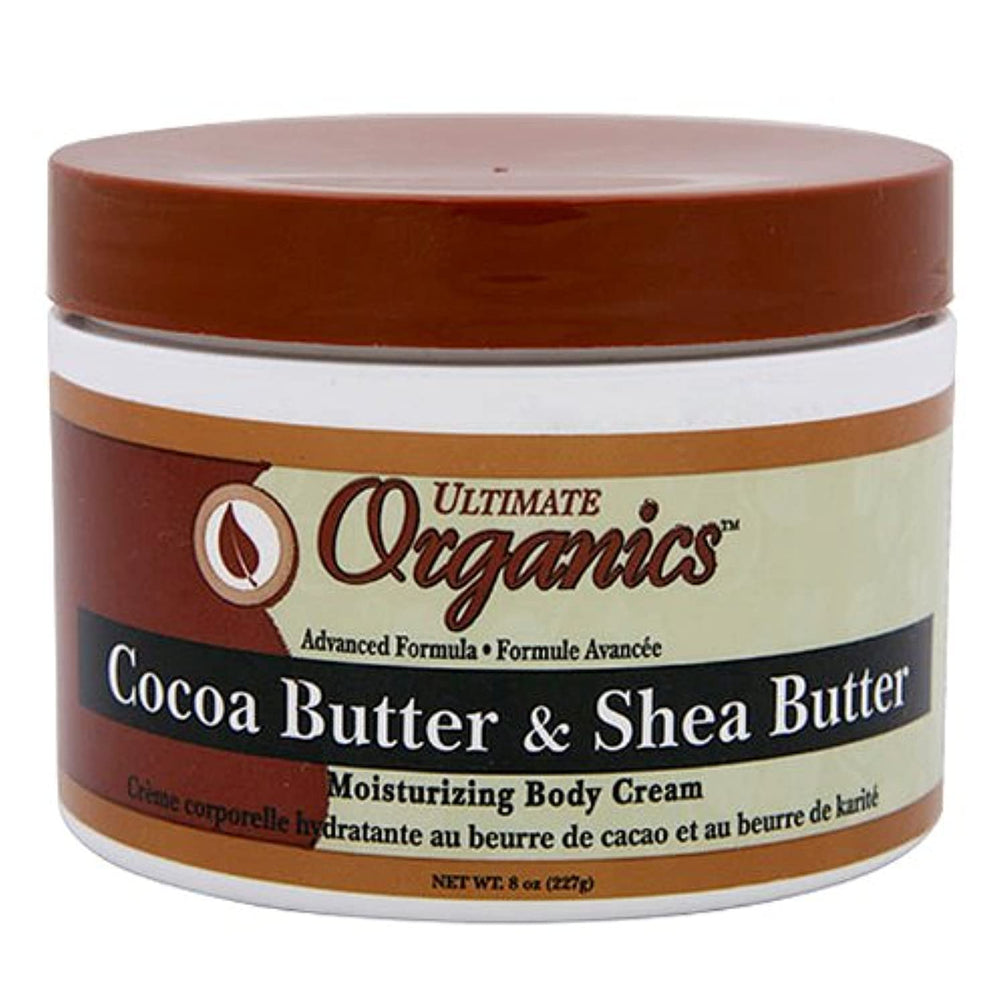 Ultimate Organics jar front label showing product benefits and clear packaging