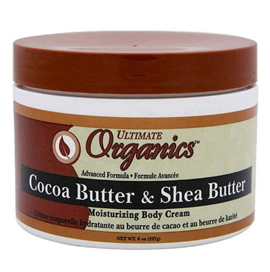 Ultimate Organics jar front label showing product benefits and clear packaging