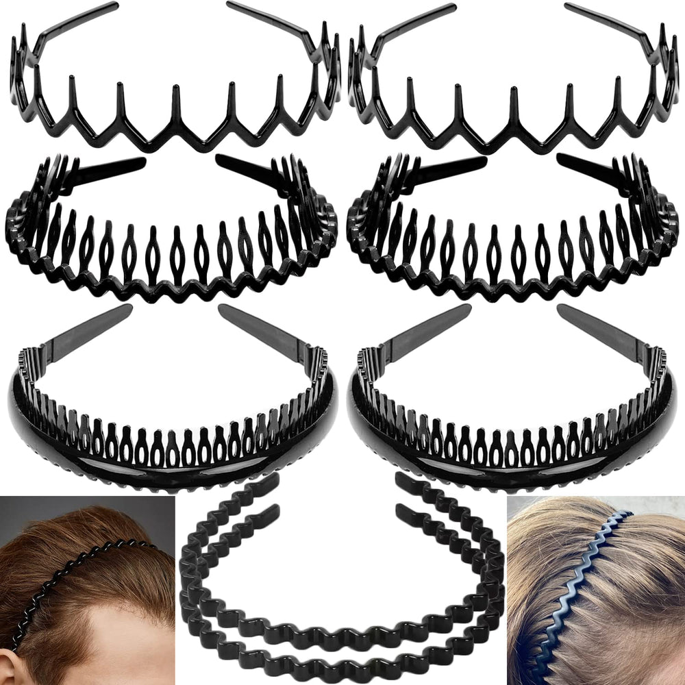 ULTIMUTE front view of eight black headbands showing full pack and benefit organization