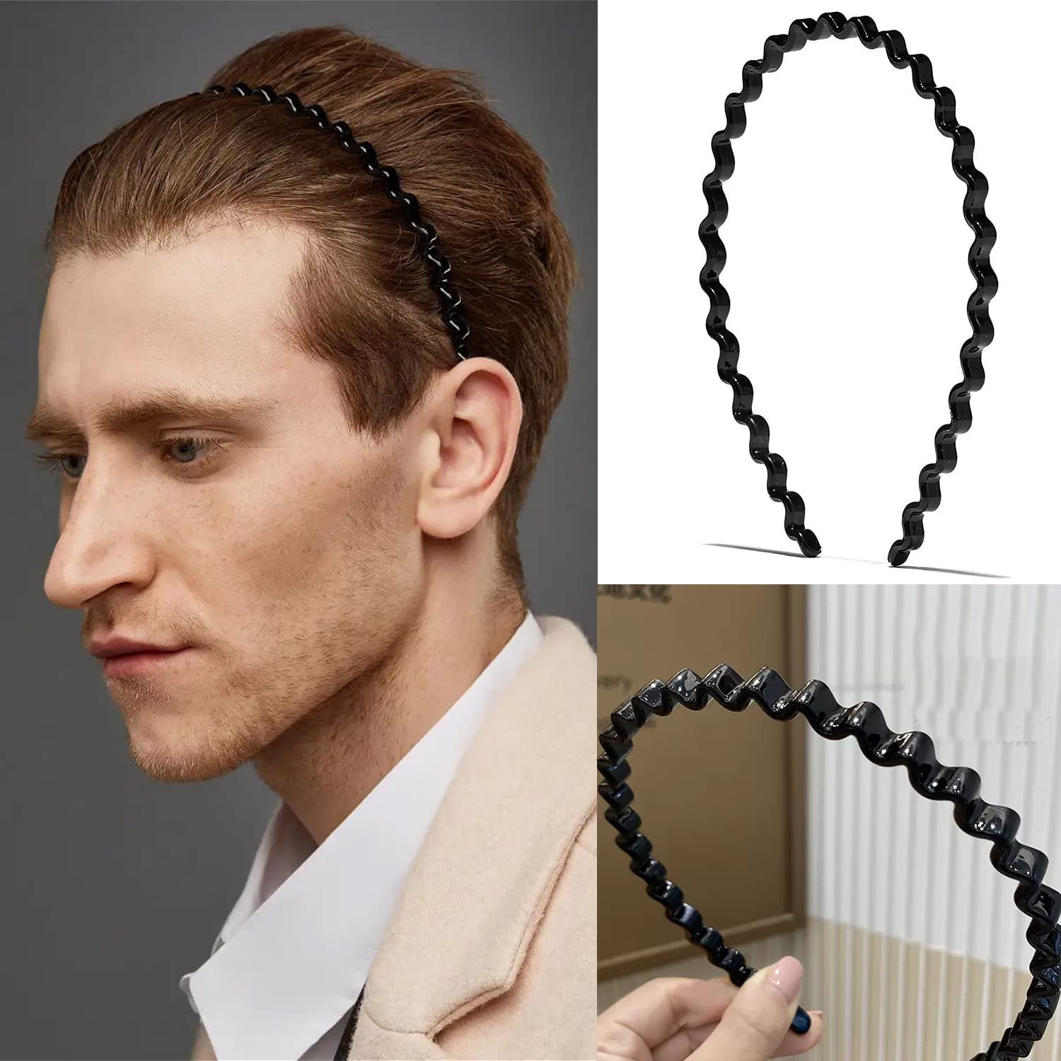 ULTIMUTE headband in use on woman keeping hair tidy during activity