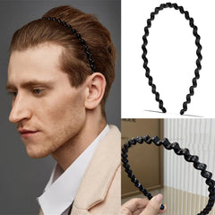 ULTIMUTE headband in use on woman keeping hair tidy during activity