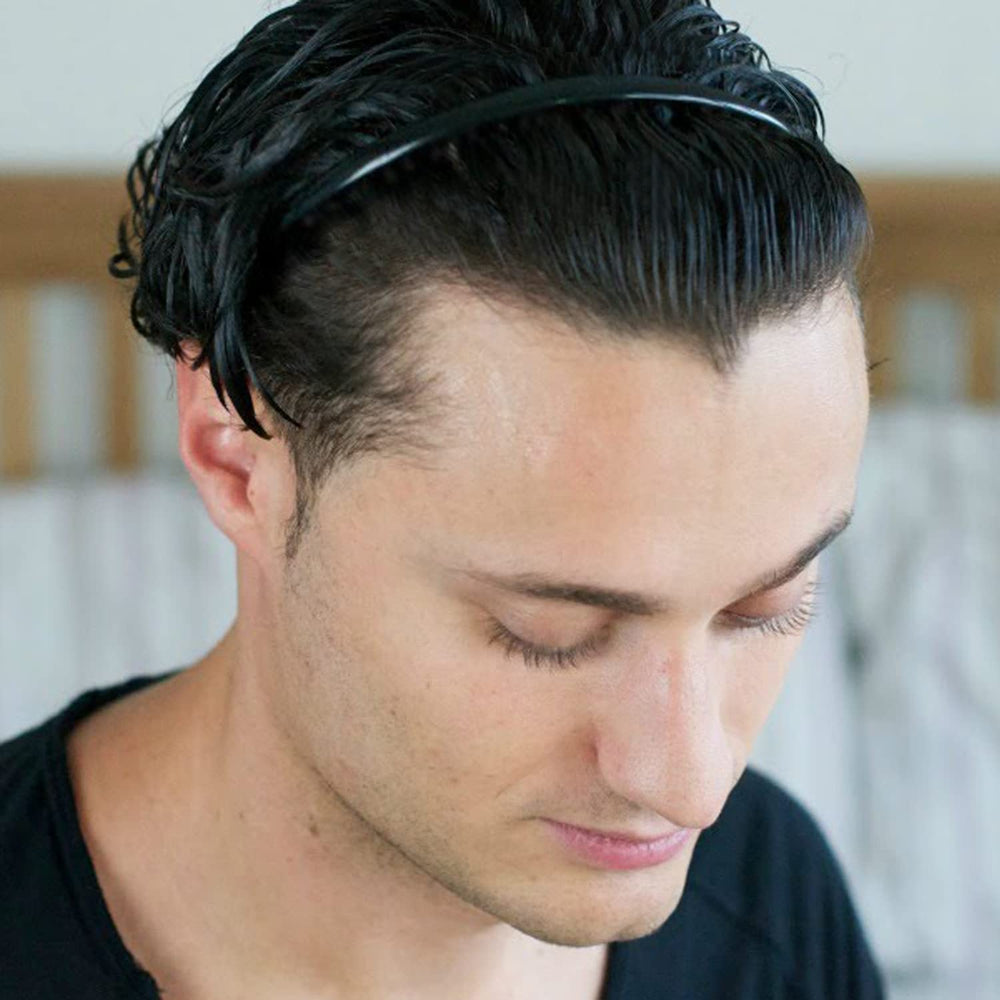 ULTIMUTE headbands in a travel purse highlighting ready-to-go styling benefit