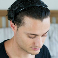 ULTIMUTE headbands in a travel purse highlighting ready-to-go styling benefit
