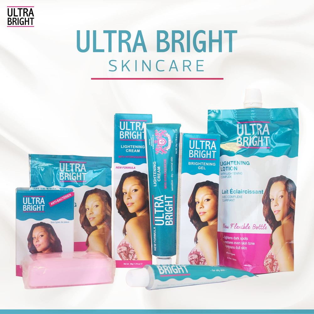 ULTRA BRIGHT product label and ingredients panel highlighting formulation transparency
