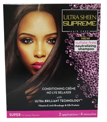 Ultra Sheen front packaging showing kit contents and clear labeling for safe use