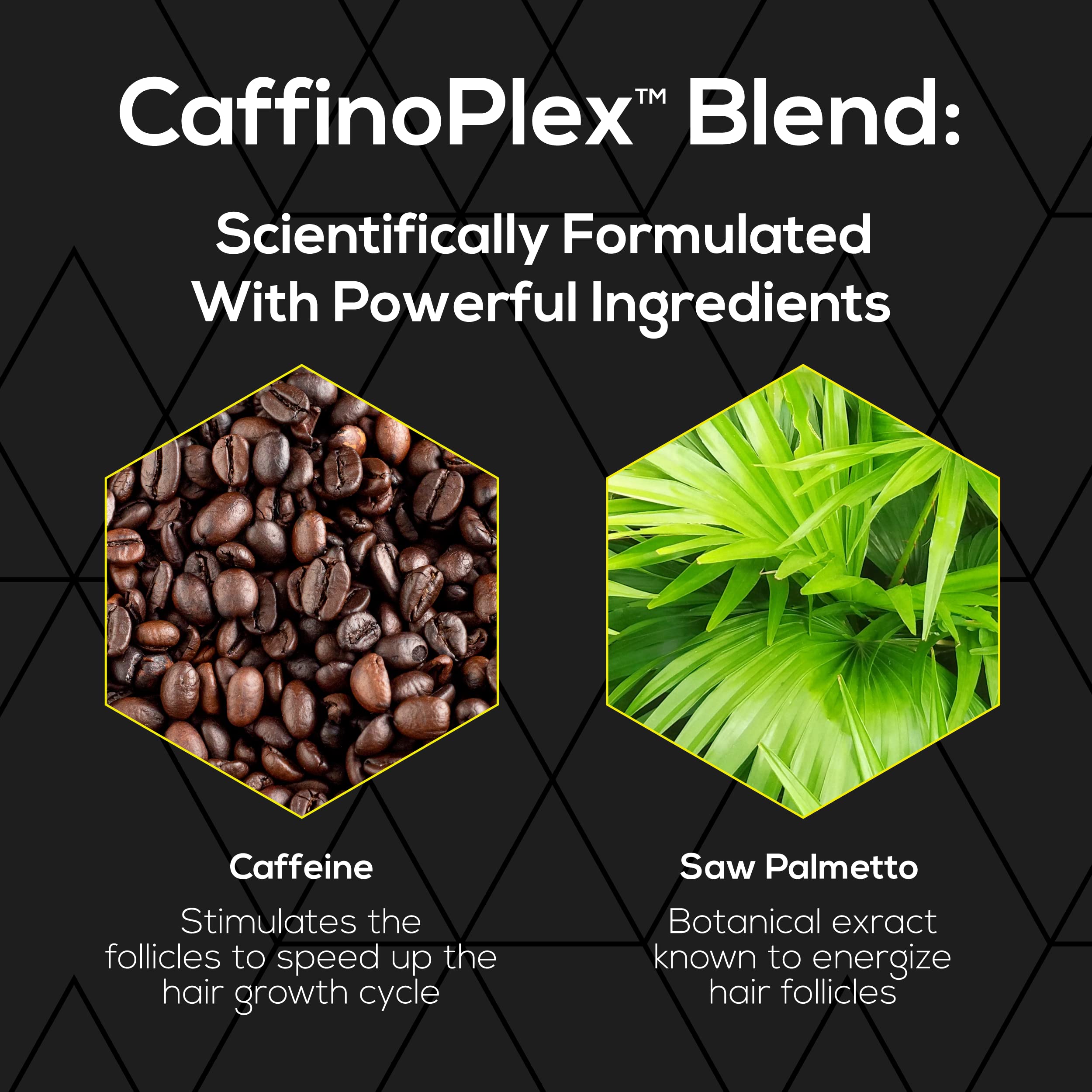 Ultrax Labs ingredients display with caffeine and saw palmetto benefit