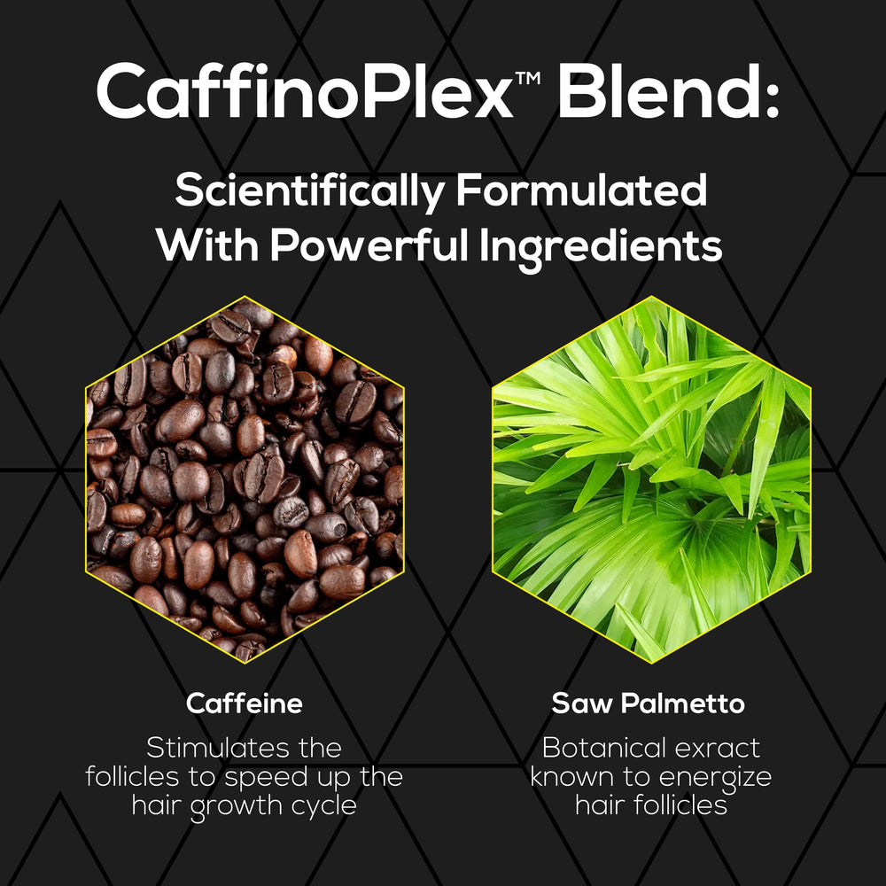 Ultrax Labs ingredients display with caffeine and saw palmetto benefit