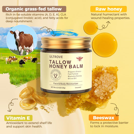 Ultrove open balm texture close-up showing smooth, absorbent consistency