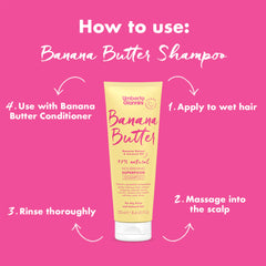 Umberto Giannini shampoo texture on palm demonstrating moisturizing slip