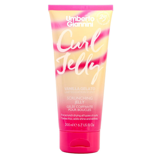 Umberto Giannini front packaging showing vanilla curl jelly and benefits