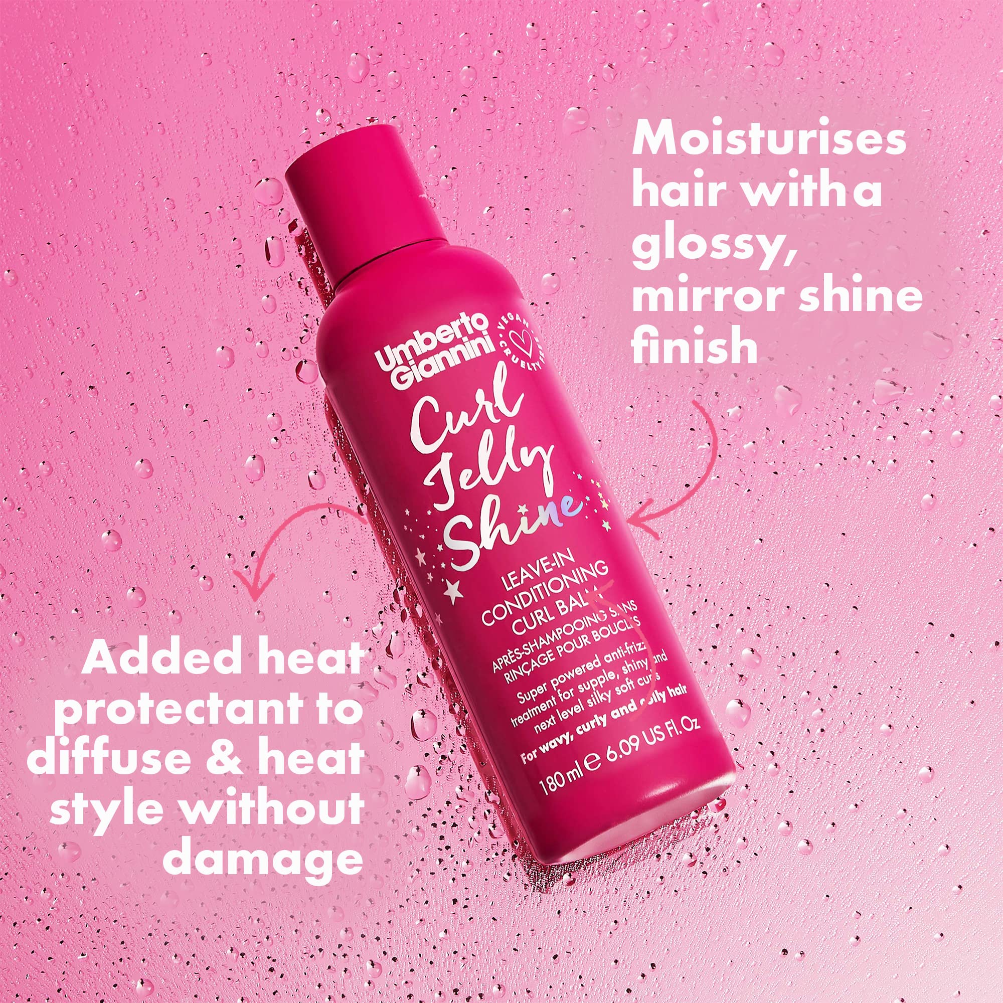 Umberto Giannini used with a diffuser showing heat-protecting styling benefit