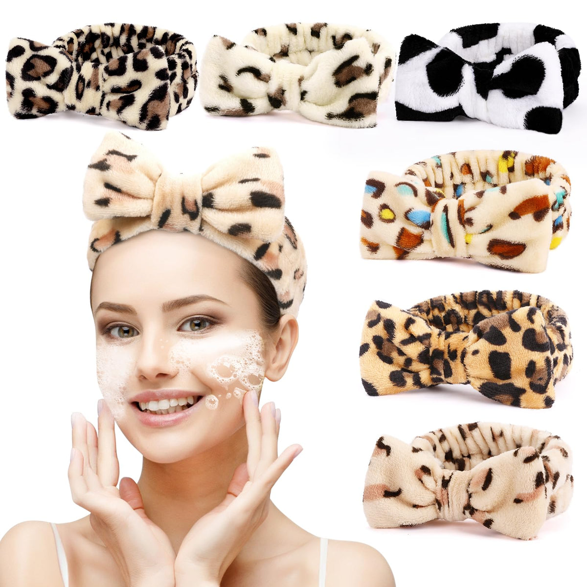 UMIKU front pack of six bow headbands shows variety and gift-ready appeal