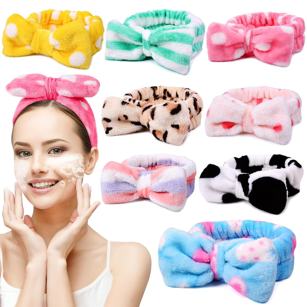 UMIKU front pack of eight bow headbands showing variety and gift potential
