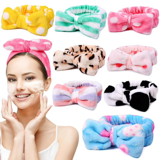 UMIKU front pack of eight bow headbands showing variety and gift potential