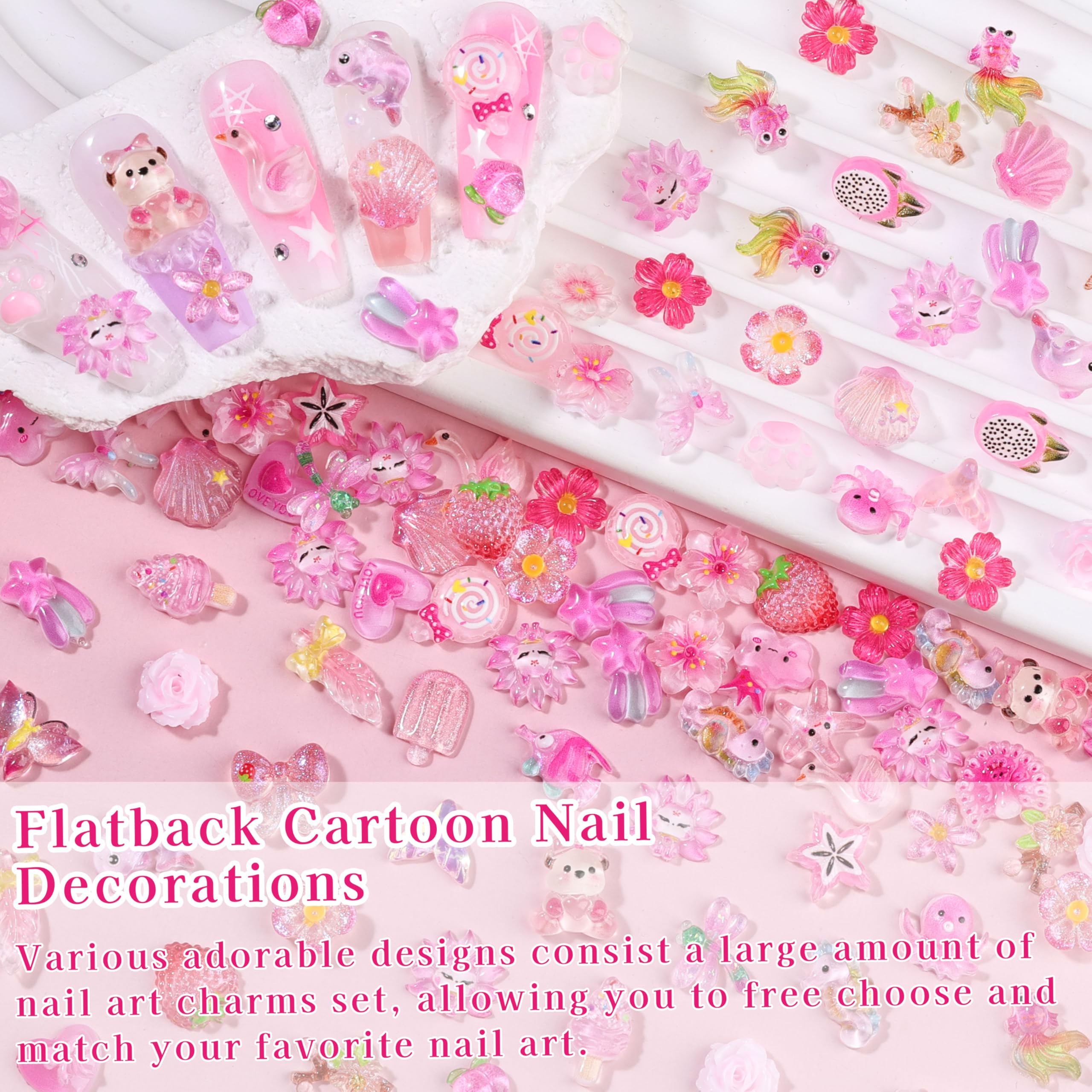 Umillars charm applied to acrylic nail demonstrating durable, decorative finish