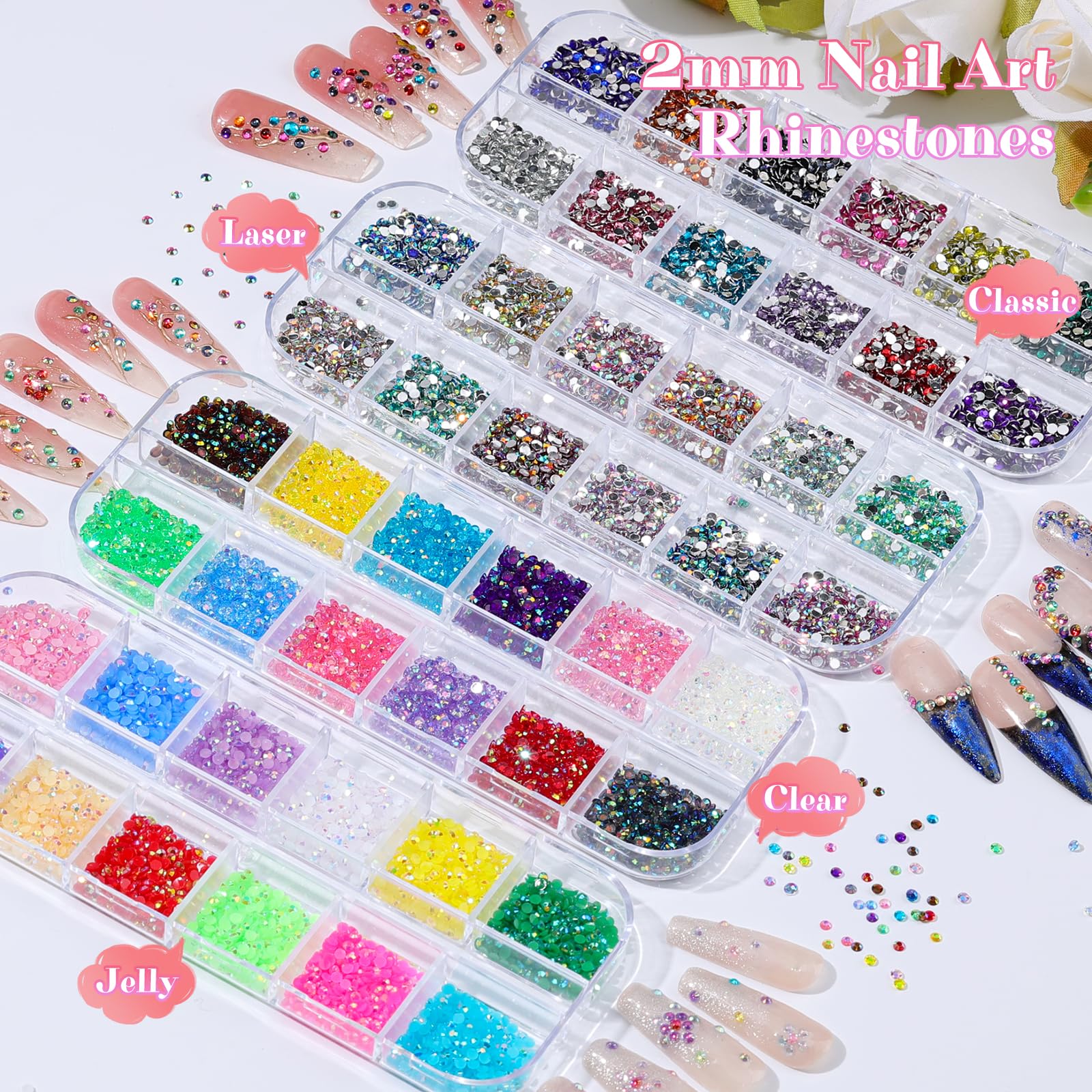 Umillars close-up of resin rhinestone texture highlighting glossy finish and durable shine