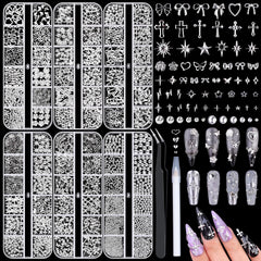 Umillars front packaging showing six silver charm boxes and included tools for easy selection