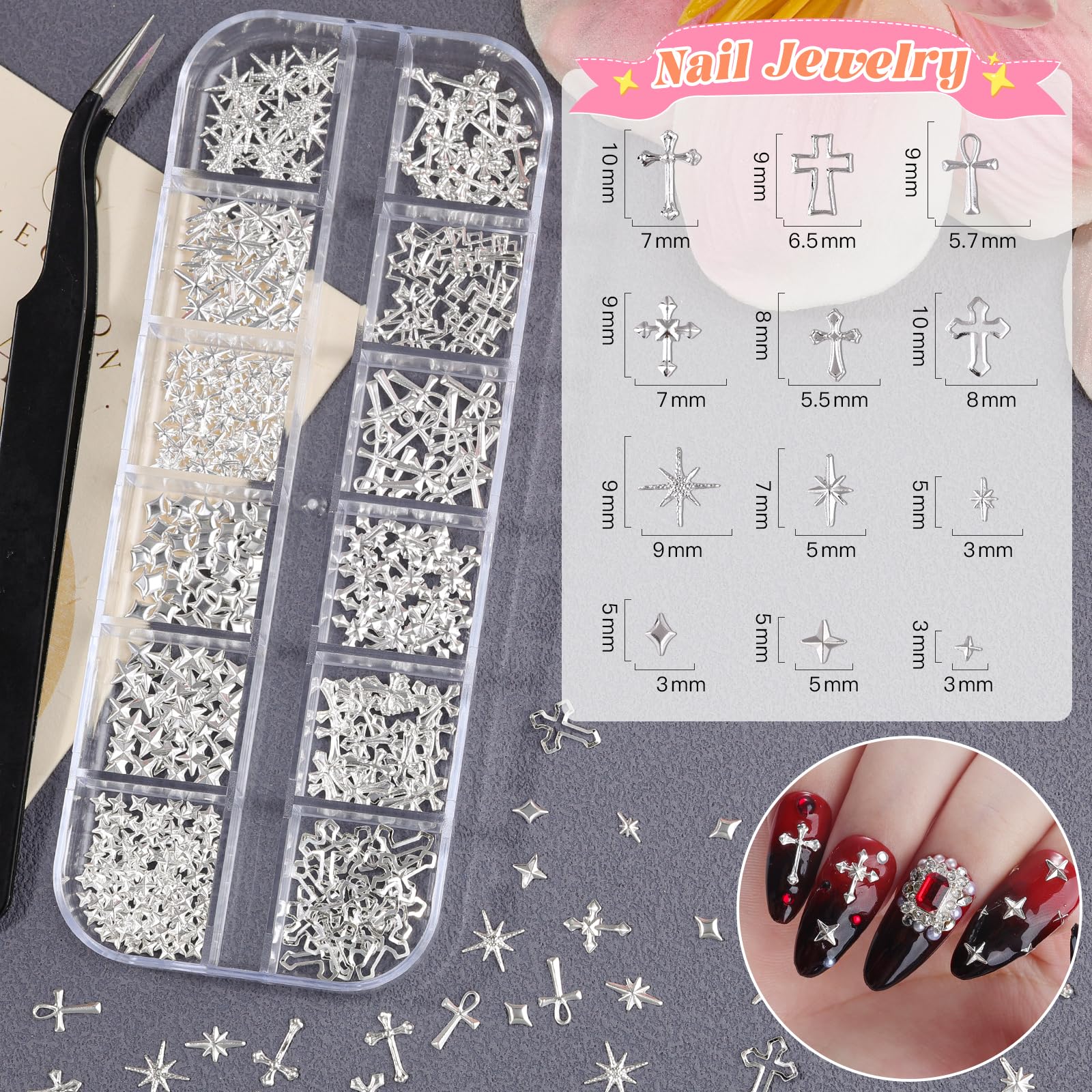 Umillars pink bows and flower charms detailed shot adding feminine focal points benefit