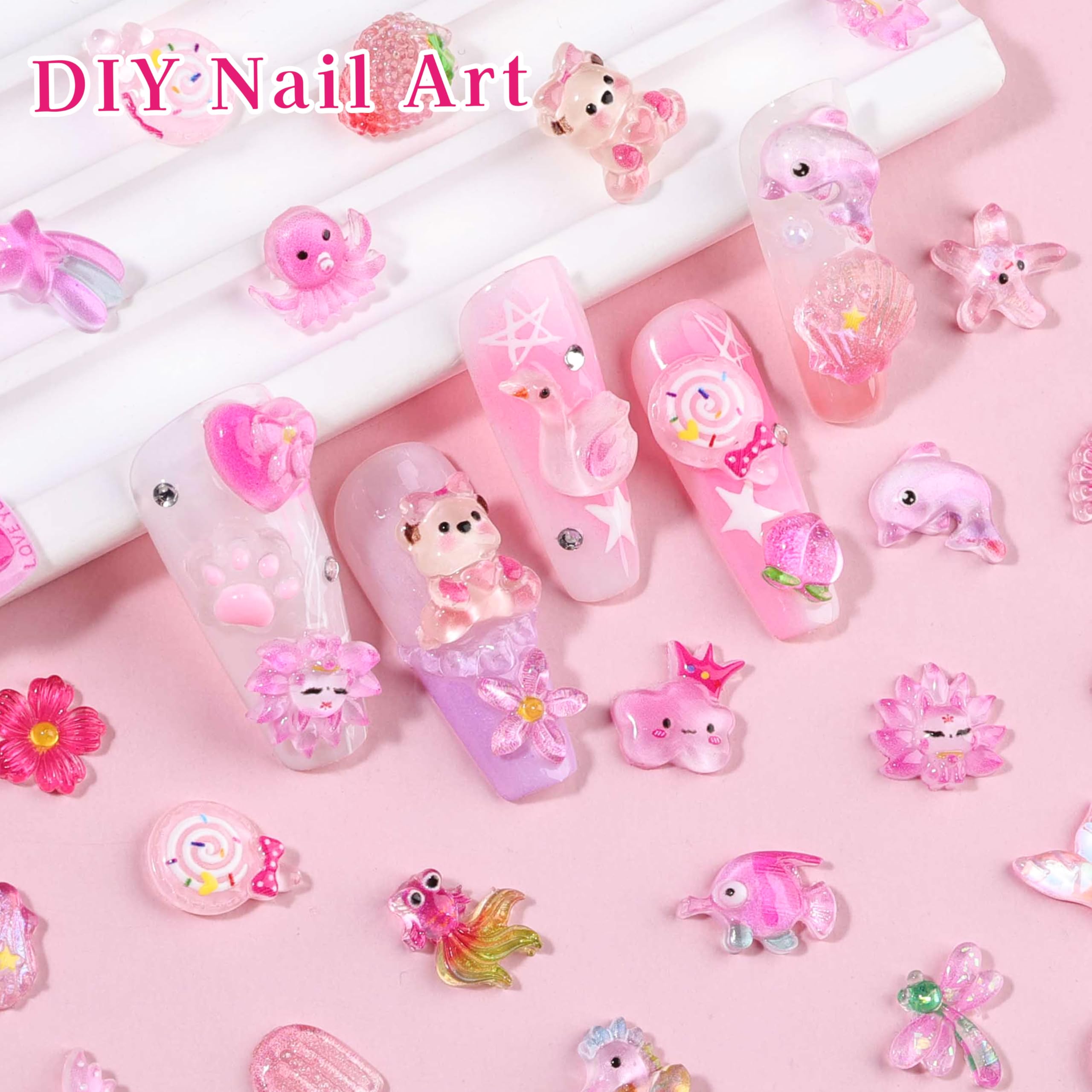 Umillars assorted charms arranged on a white table showing variety and color mix