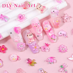 Umillars assorted charms arranged on a white table showing variety and color mix