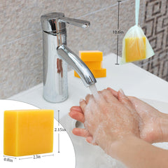 Umpeimvon soap in shower lifestyle scene showing calming, hydrating routine