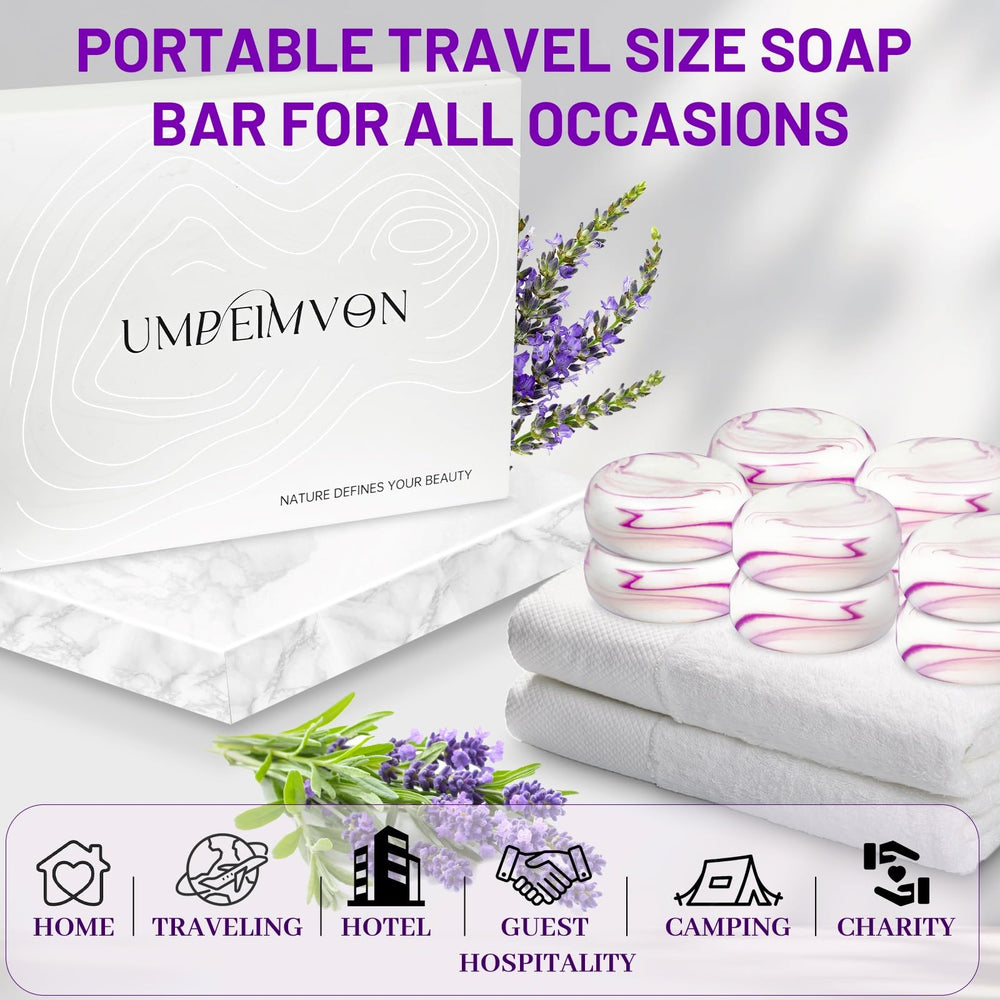 Umpeimvon individually wrapped bars spread to show hygienic travel-ready packaging