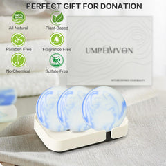 Umpeimvon soap used at campsite showing outdoor use and easy cleanup benefit
