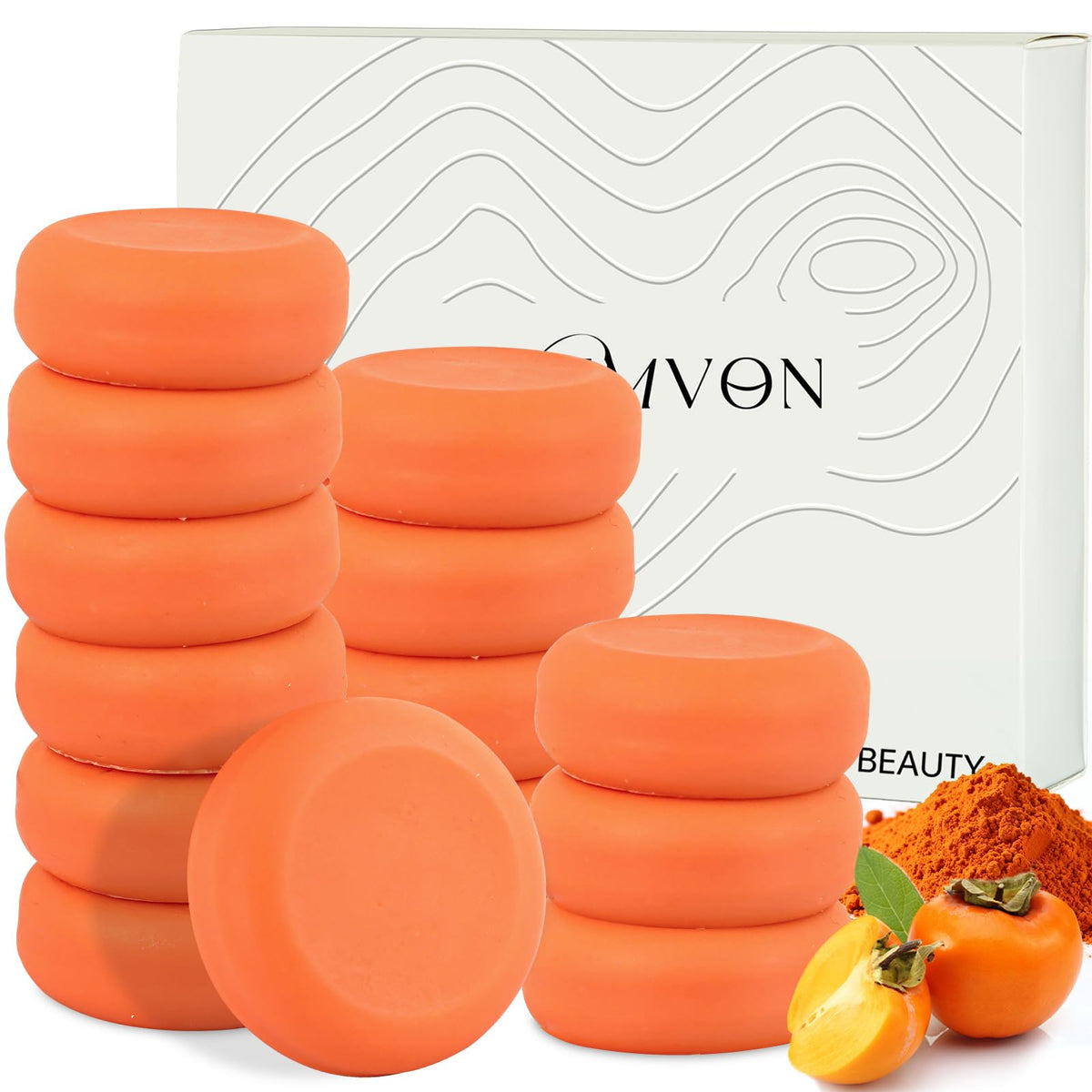 Umpeimvon front packaging showing 14 travel persimmon bars and benefits