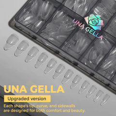 UNA GELLA 12 sizes displayed in scale for precise size matching benefit