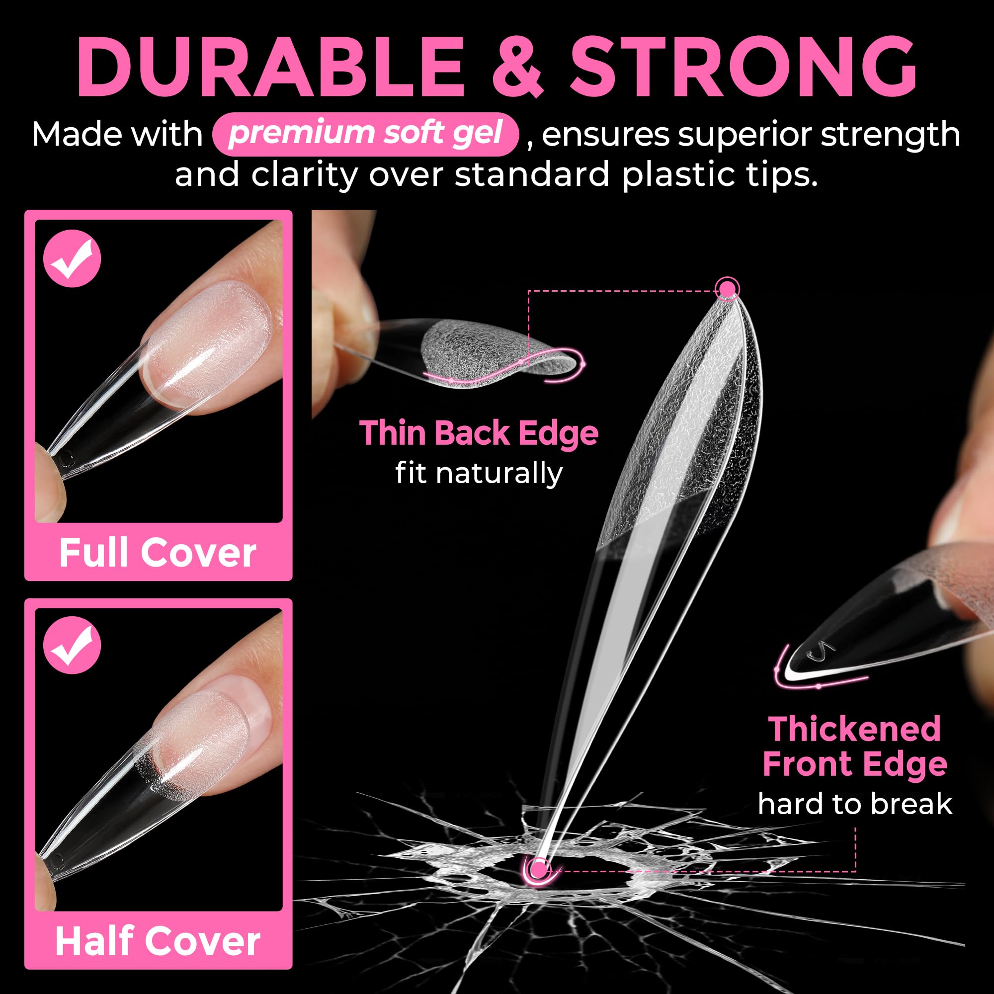 UNA GELLA application in salon demonstrating fast press-on adhesion