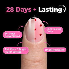 UNA GELLA tips being applied in a salon for fast professional results