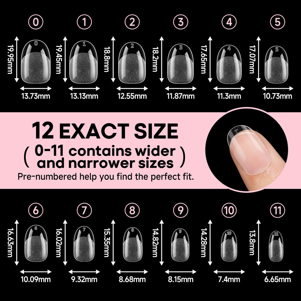 UNA GELLA applied press-on nails on fingers showing natural look and comfort benefit