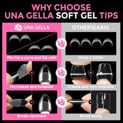 UNA GELLA buffer and file texture for smooth, glossy finish