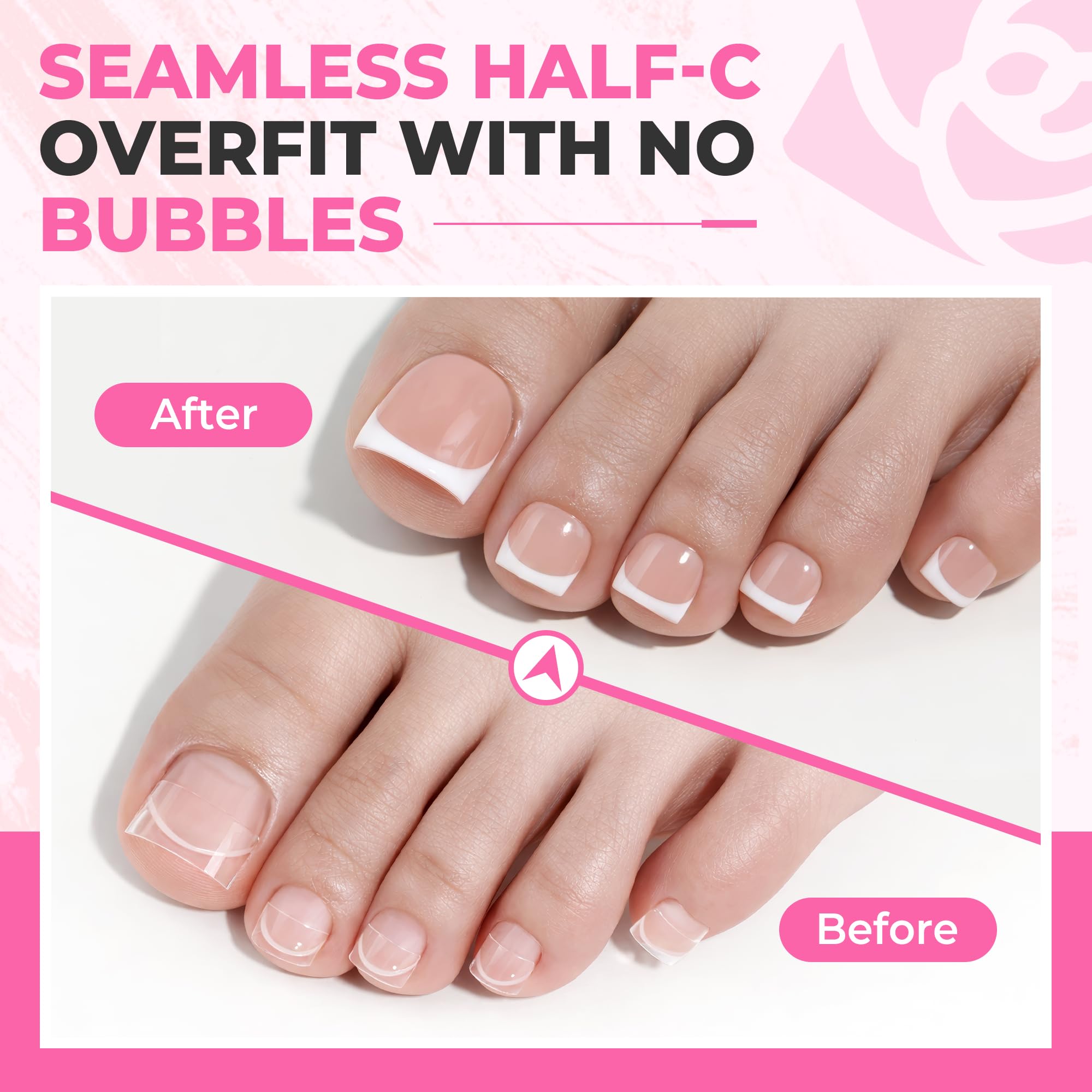 UNA GELLA built-in grip handle detail enabling precise, mess-free placement