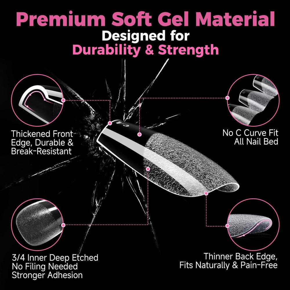 UNA GELLA clear outer surface ready for gel polish and bright color payoff