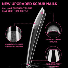 UNA GELLA clear tips painted swatch showing vivid polish color payoff