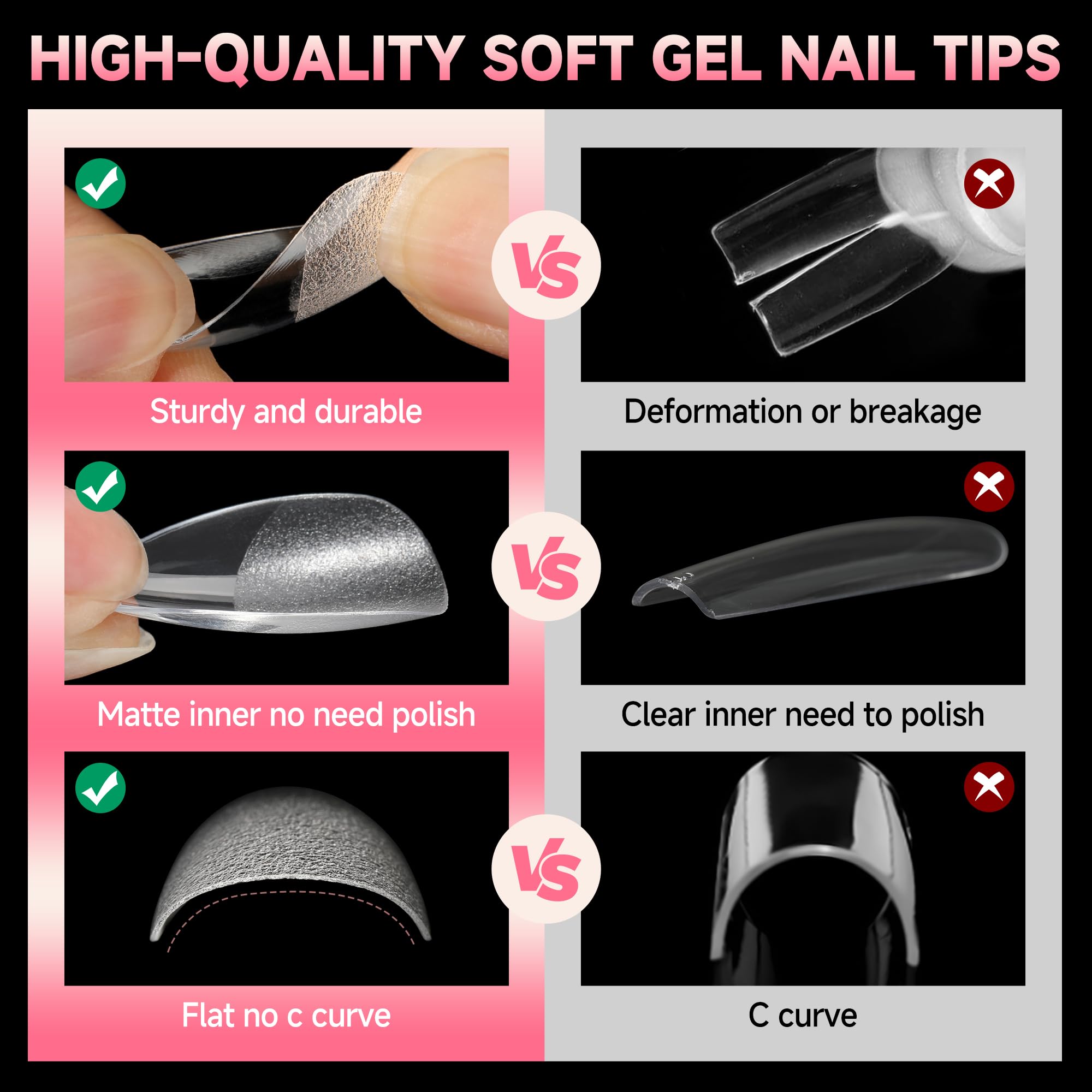 UNA GELLA clear tip with polish showing vivid color payoff benefit