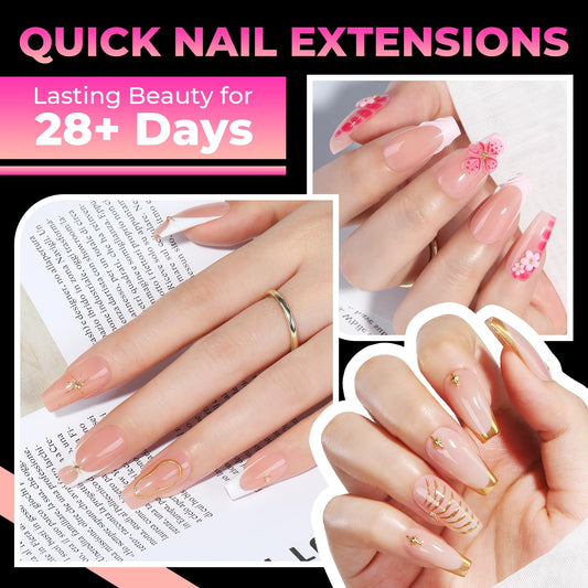 UNA GELLA close-up half-matte texture for better glue adhesion