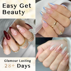 UNA GELLA close-up of semi-matte texture for better polish grip