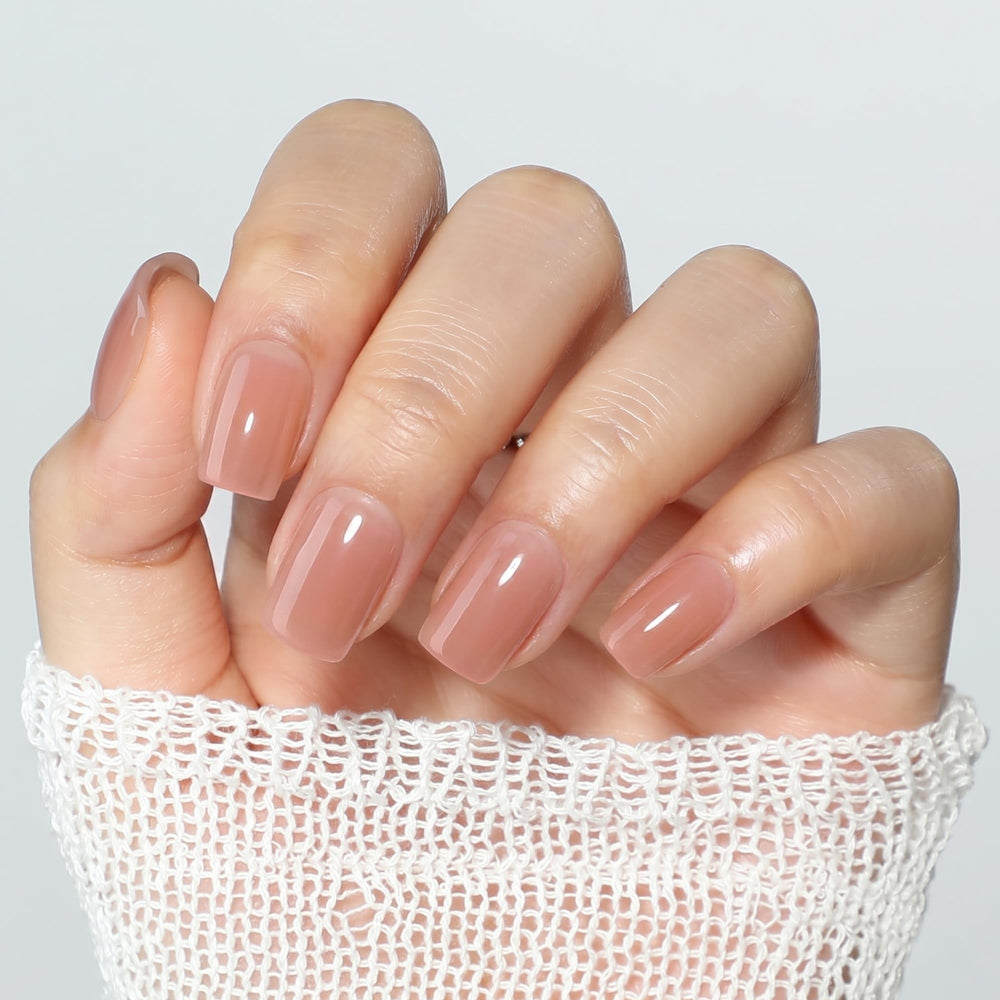 UNA GELLA close-up of soft gel texture highlighting glossy natural look