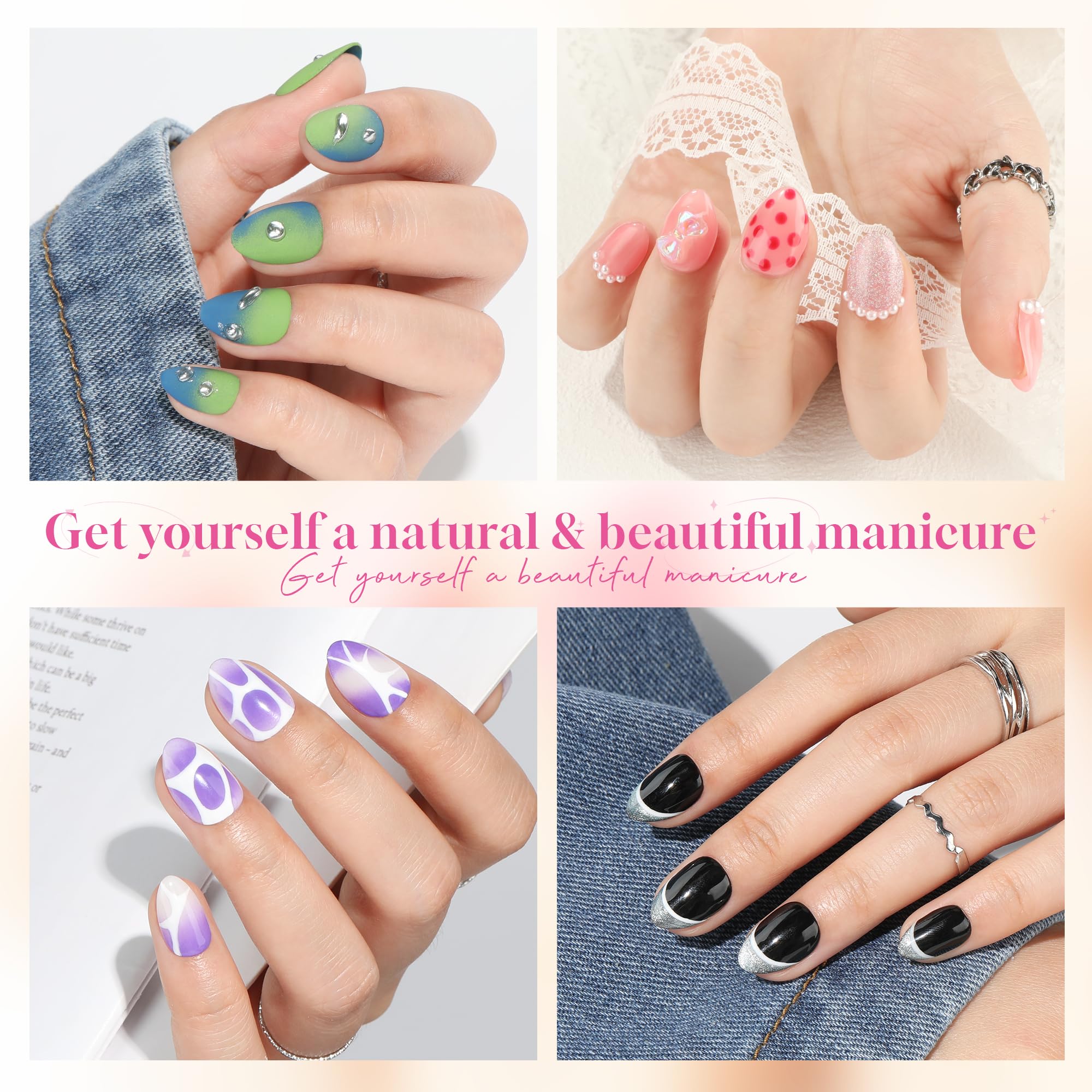 UNA GELLA close-up of inner deep matte texture improving adhesive bond strength