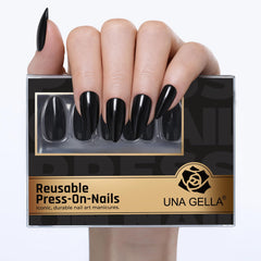 UNA GELLA close-up of nail tip detail highlighting thin cuticle edge benefit