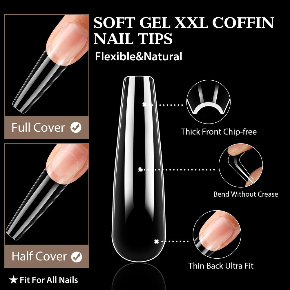 UNA GELLA close-up of soft gelly tip edge for smooth adhesion benefit
