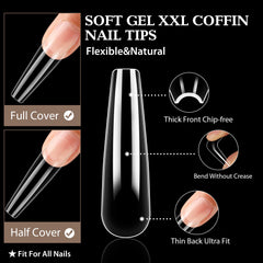 UNA GELLA close-up of soft gelly tip edge for smooth adhesion benefit