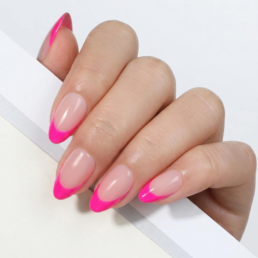 UNA GELLA close-up almond shape highlighting natural fit advantage