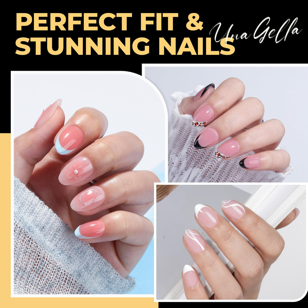 UNA GELLA closeup of inner matte texture improving adhesive hold and durability