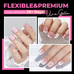 UNA GELLA close up of pre‑etched texture that improves adhesive grip and speeds application