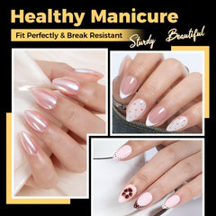 UNA GELLA close-up of gel tip texture highlighting soft flexibility